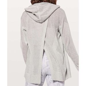 lululemon athletica Gray Hooded Cardigan